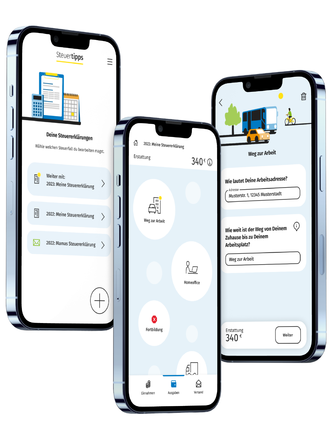 Steuertipps App Landingpage